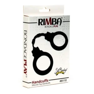 BondagePlay Silicone Toy Handcuffs Rimba Black