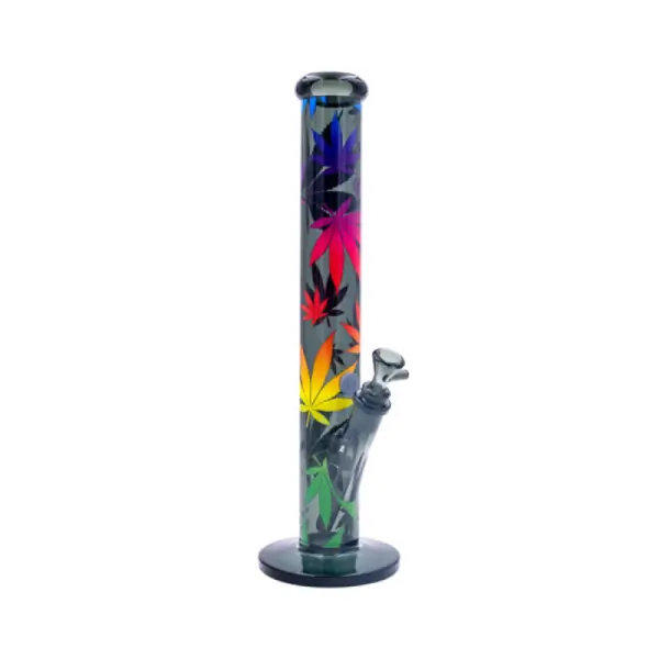 Fire-Flow x Black Leaf - Glass Bong Leaves Gradient - 40cm